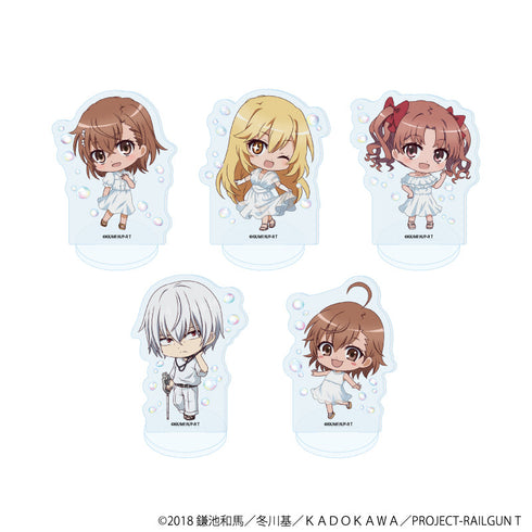 『とある科学の超電磁砲T』アクリルぷちスタンド08/バブルver. コンプリートセット(全5種)(ミニキャライラスト)