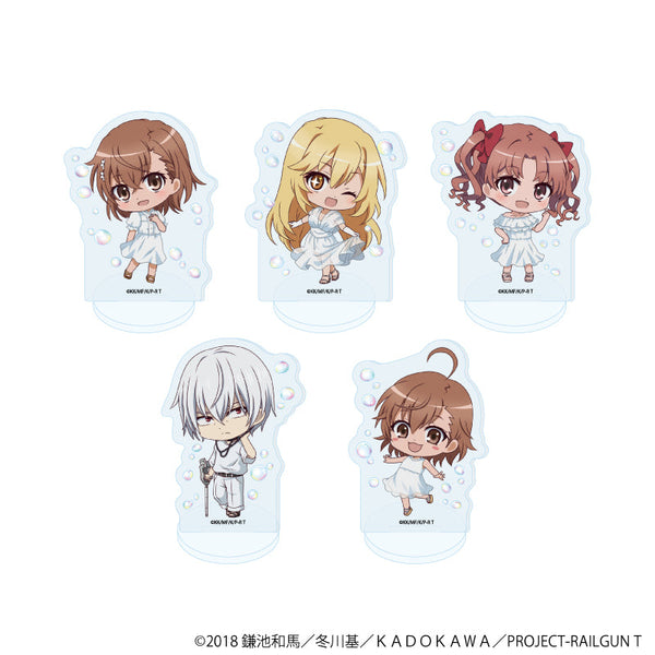 『とある科学の超電磁砲T』アクリルぷちスタンド08/バブルver. コンプリートセット(全5種)(ミニキャライラスト)