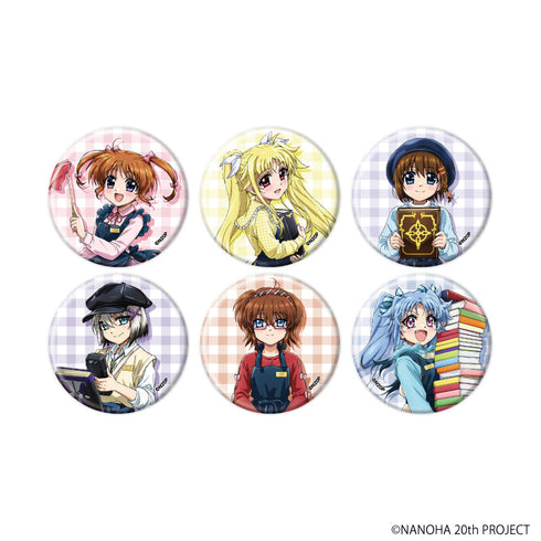 『魔法少女リリカルなのはシリーズ』缶バッジ27/コンプリートセット(全6種)(描き下ろしイラスト)