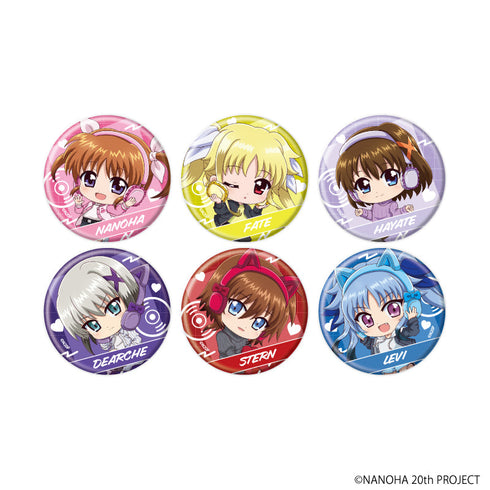 『魔法少女リリカルなのはシリーズ』缶バッジ28/コンプリートセット(全6種)(ミニキャライラスト)