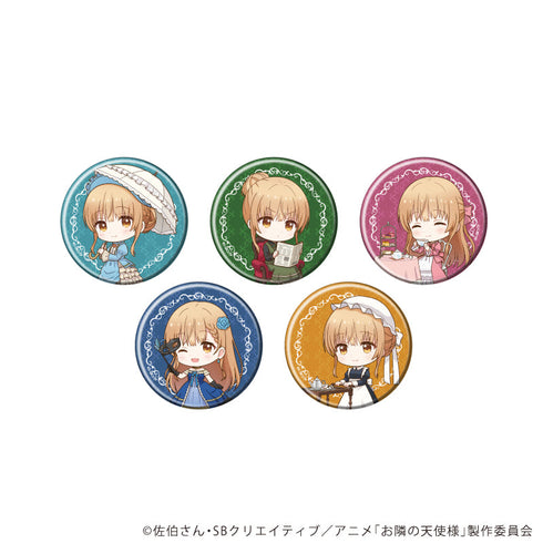 『お隣の天使様にいつの間にか駄目人間にされていた件』缶バッジ18/コンプリートセット(全5種)(ミニキャライラスト)