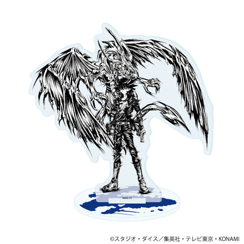『遊☆戯☆王5D's』アクリルスタンド10/不動遊星&スターダスト・ドラゴン(墨絵イラスト)