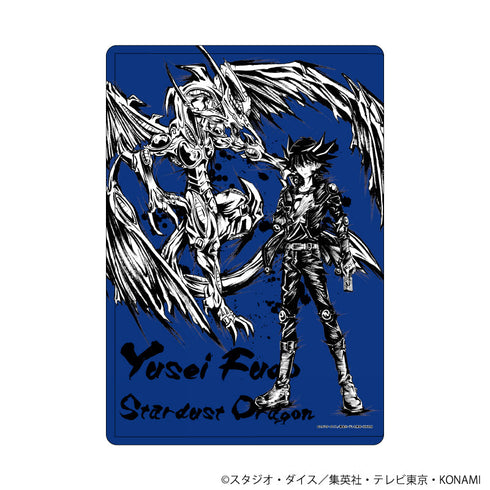 『遊☆戯☆王5D's』キャラクリアケース12/不動遊星&スターダスト・ドラゴン(墨絵イラスト)