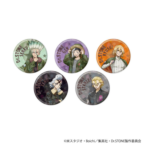 『Dr.STONE』ホログラム缶バッジ(57mm)06/フライトジャケットver. コンプリートセット(全5種)(描き下ろしイラスト)