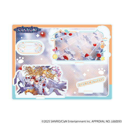 『にゃんたじあ!』プレミアム アクリルジオラマプレート03/若魔麦たると 2025誕生日ver.(公式イラスト)