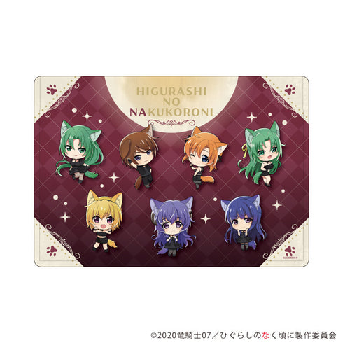 『ひぐらしのなく頃に 卒』キャラクリアケース13/集合デザイン 人狼ver.(ミニキャライラスト)