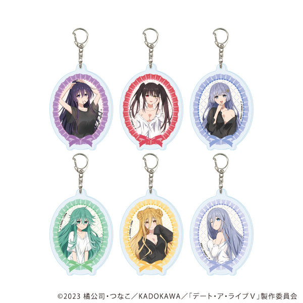 『デート・ア・ライブV』アクリルキーホルダー01/コンプリートセット(全6種)(描き下ろしイラスト)