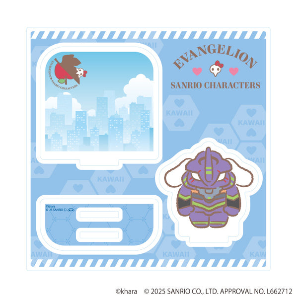 『エヴァンゲリオン×サンリオキャラクターズ』アクリルスタンドプレート01/初号機×シナモロール(コラボイラスト)