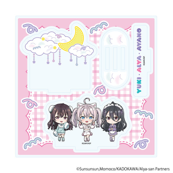 『時々ボソッとロシア語でデレる隣のアーリャさん』アクリルスタンドプレート10/アーリャ&有希&綾乃 ゆめかわver.(ミニキャライラスト)