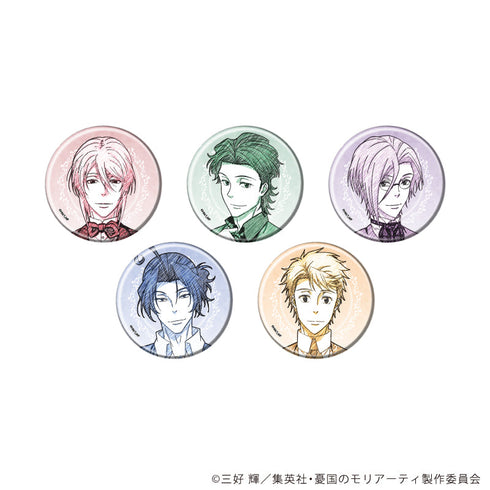 『憂国のモリアーティ』缶バッジ18/コンプリートセット(全5種)(グラフアートスケッチイラスト)