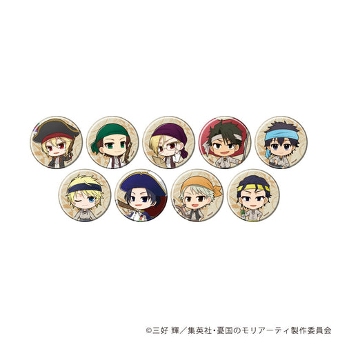 『憂国のモリアーティ』缶バッジ19/海賊ver.コンプリートセット(全9種)(ミニキャライラスト)