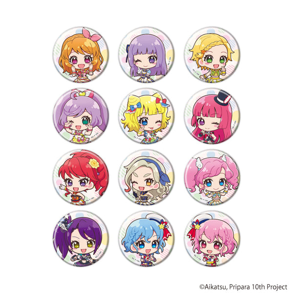 『アイカツ!×プリパラ THE MOVIE -出会いのキセキ!-』缶バッジ01/コンプリートセット(全12種)(ミニキャライラスト)