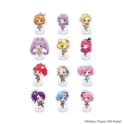 『アイカツ!×プリパラ THE MOVIE -出会いのキセキ!-』アクリルぷちスタンド01/コンプリートセット(全12種)(ミニキャライラスト)