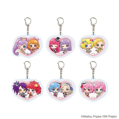 『アイカツ!×プリパラ THE MOVIE -出会いのキセキ!-』アクリルキーホルダー01/コンプリートセット(全6種)(ミニキャライラスト)