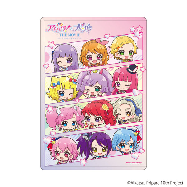 『アイカツ!×プリパラ THE MOVIE -出会いのキセキ!-』キャラクリアケース01/集合デザイン(ミニキャライラスト)