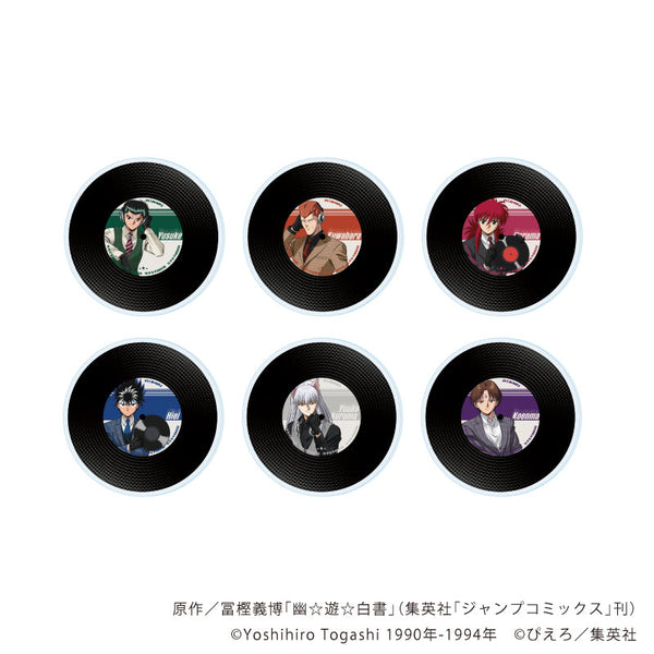 『幽☆遊☆白書』アクリルコースター01/音楽ver. コンプリートセット(全6種)(描き下ろしイラスト)