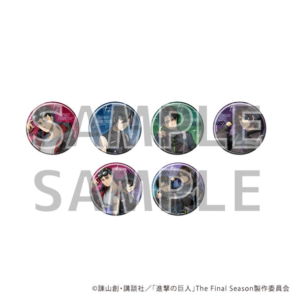 『進撃の巨人The Final Season』ホログラム缶バッジ(57mm)01/サイバーパンクver. コンプリートセット(全6種)(描き下ろしイラスト)