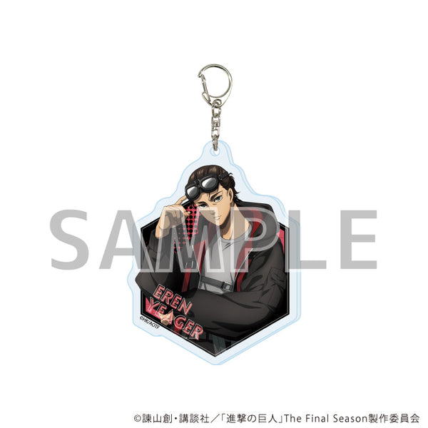 『進撃の巨人The Final Season』アクリルキーホルダー02/エレン・イェーガー サイバーパンクver.(描き下ろしイラスト)