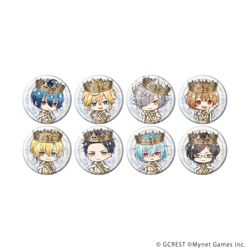 『夢王国と眠れる100人の王子様』ホログラム缶バッジ(57mm)10/コンプリートセット(全8種)(ミニキャライラスト)