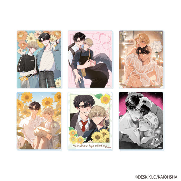 『向日くんは高校生』アクリルカード01/コンプリートセット(全6種)(公式&描き下ろしイラスト)