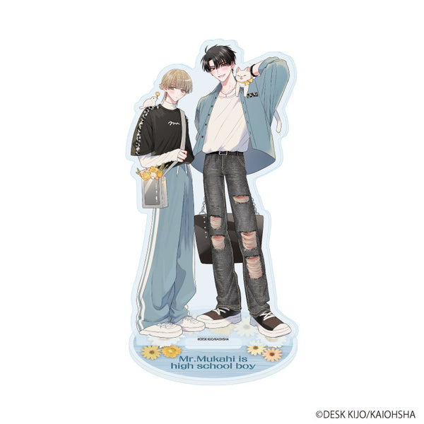 『向日くんは高校生』アクリルスタンド01/A(描き下ろしイラスト)