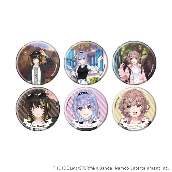 『アイドルマスター シャイニーカラーズ』缶バッジ06/おでかけver. コンプリートセット(全6種)(描き下ろしイラスト)