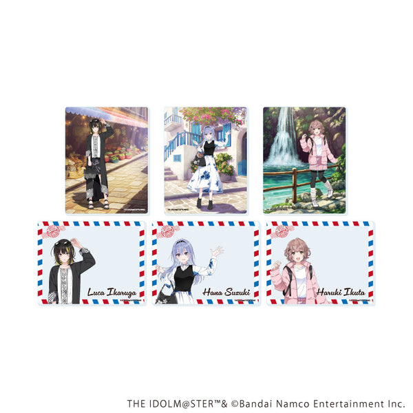 『アイドルマスター シャイニーカラーズ』アクリルカード06/おでかけver. コンプリートセット(全6種)(描き下ろしイラスト)
