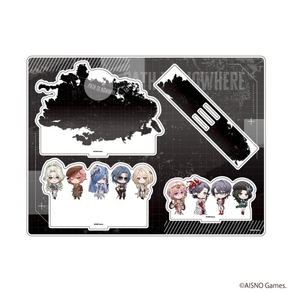 『無期迷途』アクリルジオラマ01/集合デザイン(ミニキャライラスト)