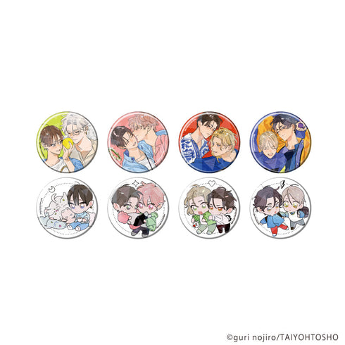 『野白ぐり A HOLIDAY Picnic Mood』ホログラム缶バッジ(65mm)01/コンプリートセット(全8種)(描き下ろしイラスト)