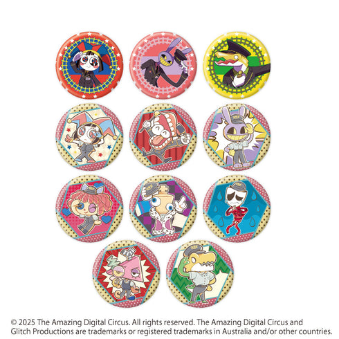『アメイジング・デジタル・サーカス』缶バッジ01/駅員ver. コンプリートセット(全11種)(描き起こしイラスト)