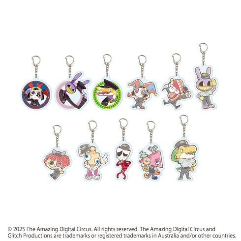 『アメイジング・デジタル・サーカス』アクリルキーホルダー01/駅員ver. コンプリートセット(全11種)(描き起こしイラスト)