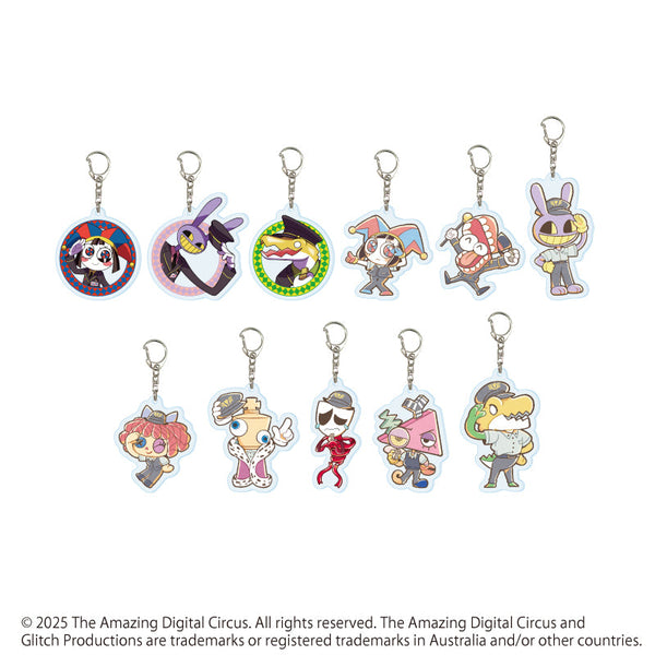 『アメイジング・デジタル・サーカス』アクリルキーホルダー01/駅員ver. コンプリートセット(全11種)(描き起こしイラスト)