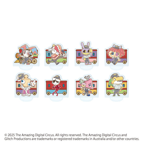 『アメイジング・デジタル・サーカス』アクリルぷちスタンド01/駅員ver. コンプリートセット(全8種)(レトロアートイラスト)