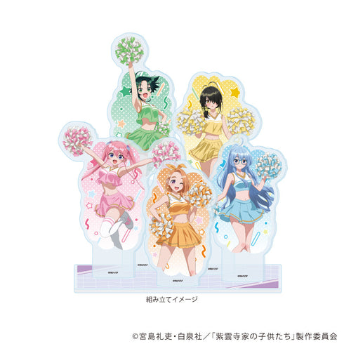 『紫雲寺家の子供たち』プレミアム アクリルジオラマプレート01/チアガールver.(描き下ろしイラスト)