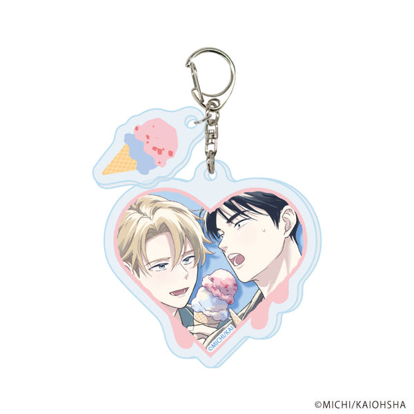 『佐倉主任はZ世代がわからない。』パーツ付きアクリルキーホルダー01/佐倉昭人&藍井悠真(描き下ろしイラスト)