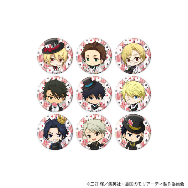 『憂国のモリアーティ』缶バッジ21/トランプver.コンプリートセット(全9種)(ミニキャライラスト)