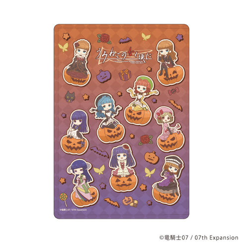 『うみねこのなく頃に』キャラクリアケース09/集合デザインB ハロウィンver.(レトロアートイラスト)