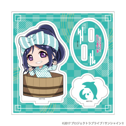 『ラブライブ!サンシャイン!!』アクリルスタンドプレート12/銭湯ver. 松浦 果南(ミニキャライラスト)