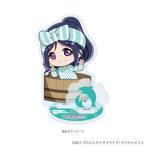 『ラブライブ!サンシャイン!!』アクリルスタンドプレート12/銭湯ver. 松浦 果南(ミニキャライラスト)