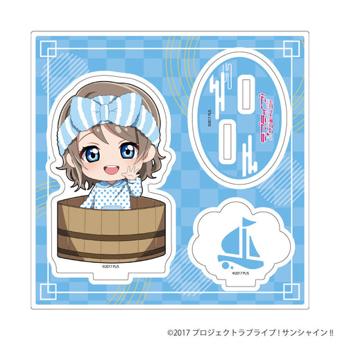 『ラブライブ!サンシャイン!!』アクリルスタンドプレート14/銭湯ver. 渡辺 曜(ミニキャライラスト)