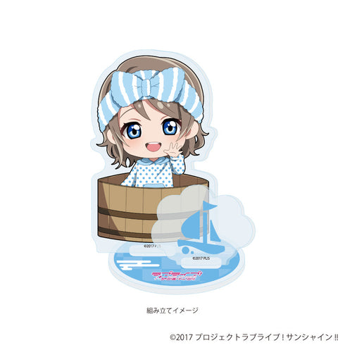 『ラブライブ!サンシャイン!!』アクリルスタンドプレート14/銭湯ver. 渡辺 曜(ミニキャライラスト)