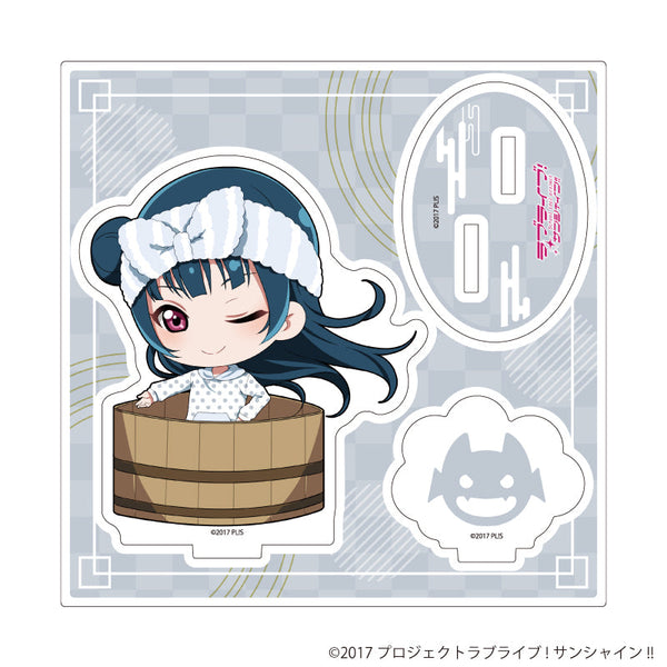 『ラブライブ!サンシャイン!!』アクリルスタンドプレート15/銭湯ver. 津島 善子(ミニキャライラスト)