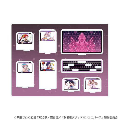 『グリッドマンユニバース』アクリルジオラマ01/集合デザイン バーチャルライバーver.(描き下ろしイラスト)【202606再販】