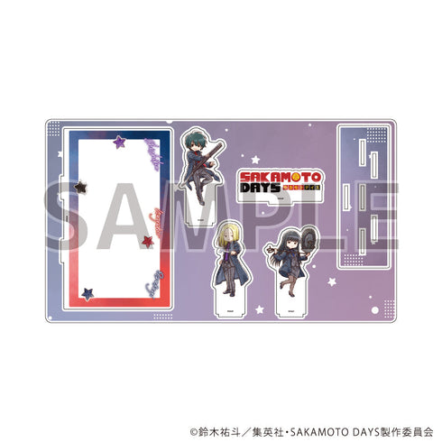 『SAKAMOTO DAYS』プレミアム アクリルジオラマプレート08/南雲&神々廻&大佛 バトル×スーツver.(グラフアートイラスト)
