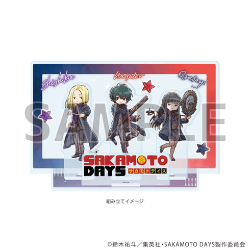 『SAKAMOTO DAYS』プレミアム アクリルジオラマプレート08/南雲&神々廻&大佛 バトル×スーツver.(グラフアートイラスト)