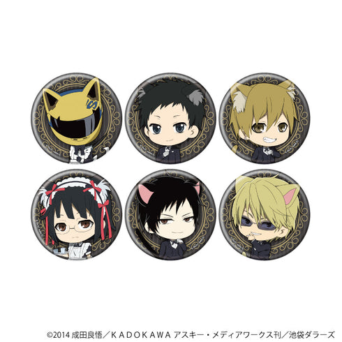 『デュラララ!!×2』缶バッジ18/猫耳バトラーver. コンプリートセット(全6種)(ミニキャライラスト)