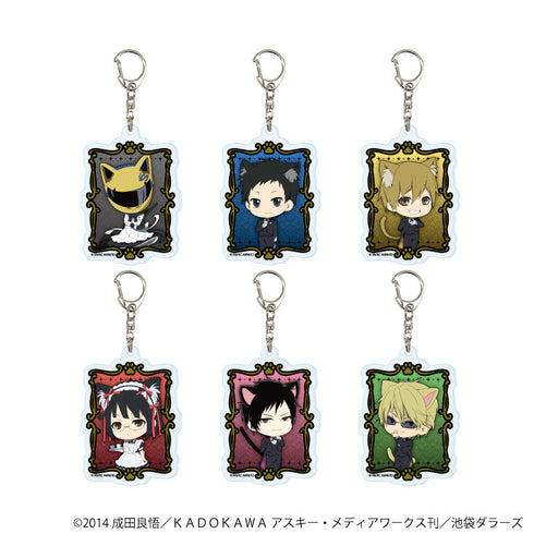 『デュラララ!!×2』アクリルキーホルダー10/猫耳バトラーver. コンプリートセット(全6種)(ミニキャライラスト)