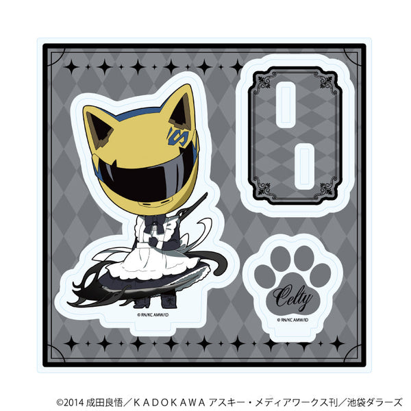 『デュラララ!!×2』アクリルスタンドプレート01/セルティ・ストゥルルソン 猫耳バトラーver.(ミニキャライラスト)