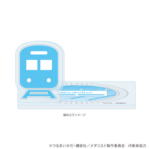 《獎牌得主》迷你壓克力場景展示架 02/電車版(迷你角色插畫)【202610 再版】
