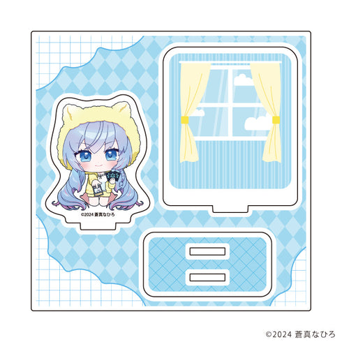 『蒼真なひろ』アクリルスタンドプレート02/蒼真なひろB(ミニキャライラスト)